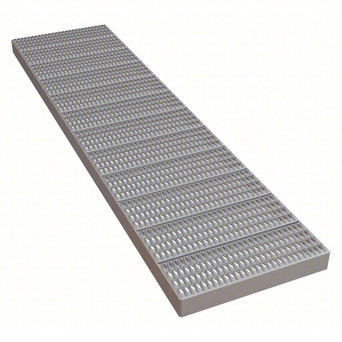 Tri-Arc Platform Unit: Serrated, 4 In Overall Height, 120 In Platform Lg, 30 In Platform Wide, Aluminum