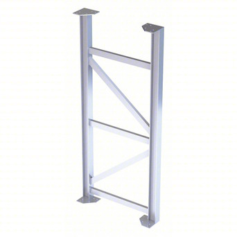 Tri-Arc Support Leg: 72 In Overall Height, 30 In Overall Wide, Aluminum, 500 Lb Load Capacity