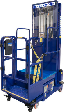 Ballymore Personnel Lift: Push-Around, Battery, 650 lb Load Capacity, 7 ft 10 in Closed Height