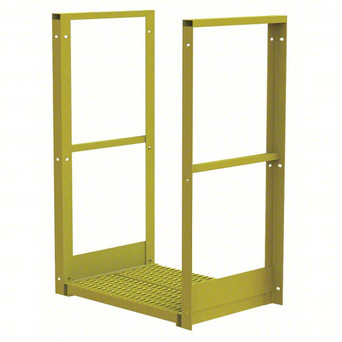 Tri-Arc U-Design Bridge Span: 1,000 Lb Load Capacity, Steel, Serrated, 44" Overall Height, 24" Platform Width, 20" Platform Length