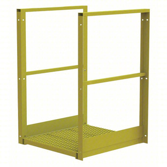 Tri-Arc U-Design Bridge Span: 1,000 Lb Load Capacity, Steel, Serrated, 44" Overall Height, 24" Platform Width, 30" Platform Length