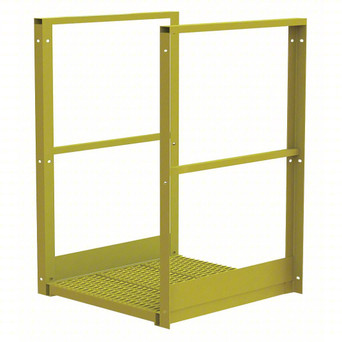 Tri-Arc U-Design Bridge Span: 1,000 Lb Load Capacity, Steel, Serrated, 44" Overall Height, 24" Platform Width, 30" Platform Length