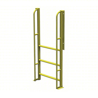 U-Design 3 Rung Crossover Ladder : 1,000 Lb Load Capacity, Steel, Perforated, 82 In Overall Height, 30 In Overall Wide