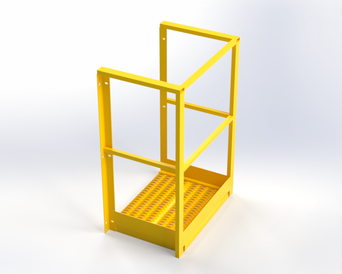 UDES 20" Cantilever Platform 24 Wide Grip, Platform Only