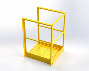 UDES 30" Cantilever Platform 24 Wide Perforated, Platform Only