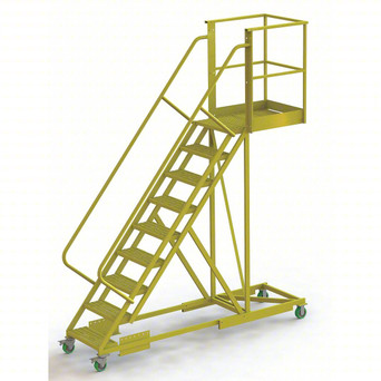 UDES 9 Step Cantilever Ladder 24 Wide Grip, 30" Cantilever