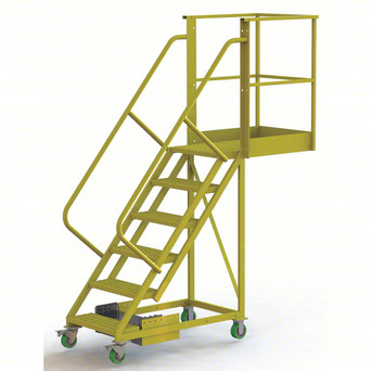 UDES 6 Step Cantilever, Unsup 24 Wide Perforated, 30" Platform