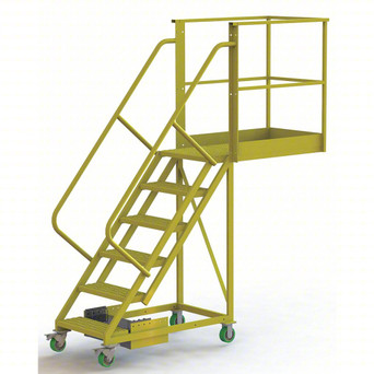 UDES 6 Step Cantilever, Unsup 24 Wide Grip, 40" Platform