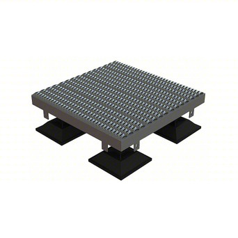 Tri-Arc Platform Unit: 11 in to 14 in Overall Height, Serrated, 36 in Platform Lg, 36 in Platform Wide