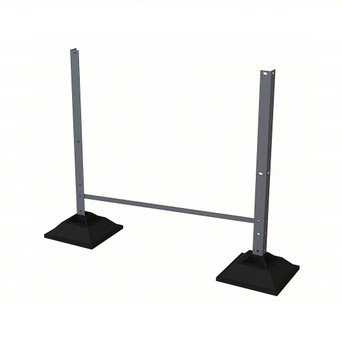 Tri-Arc Support Leg: 20 in Overall Height, 36 in Overall Wide, 500 lb Load Capacity, Aluminum