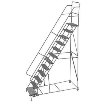 Wl 12 Step Steel Rolling Ladder Grip 24 Hr