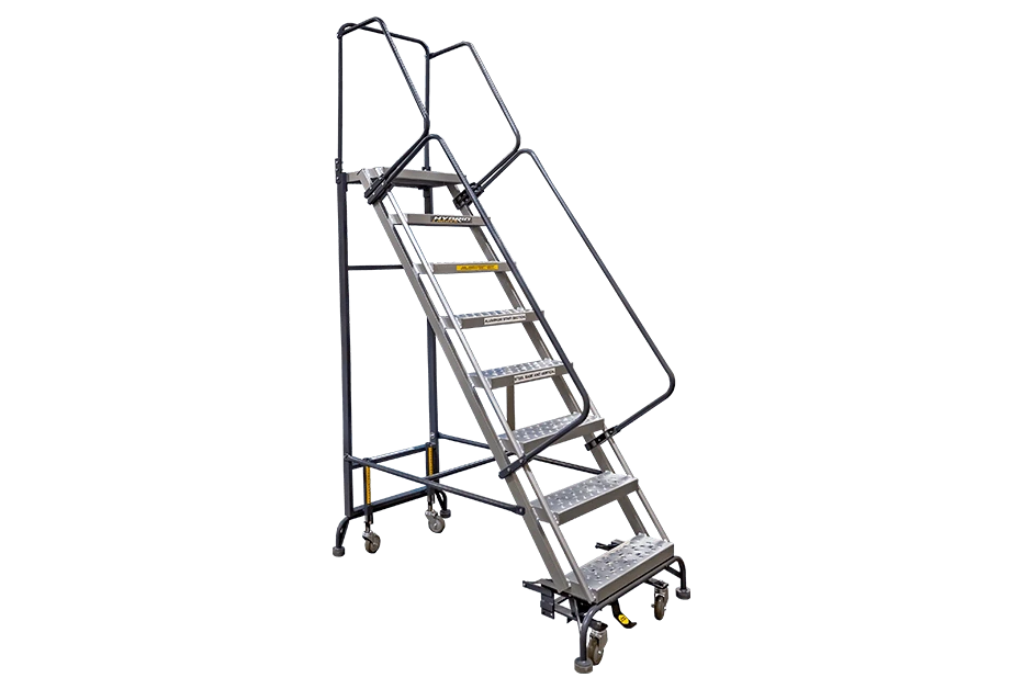 Fixed Hybrid Ladder for SmartRack mobile aisle system