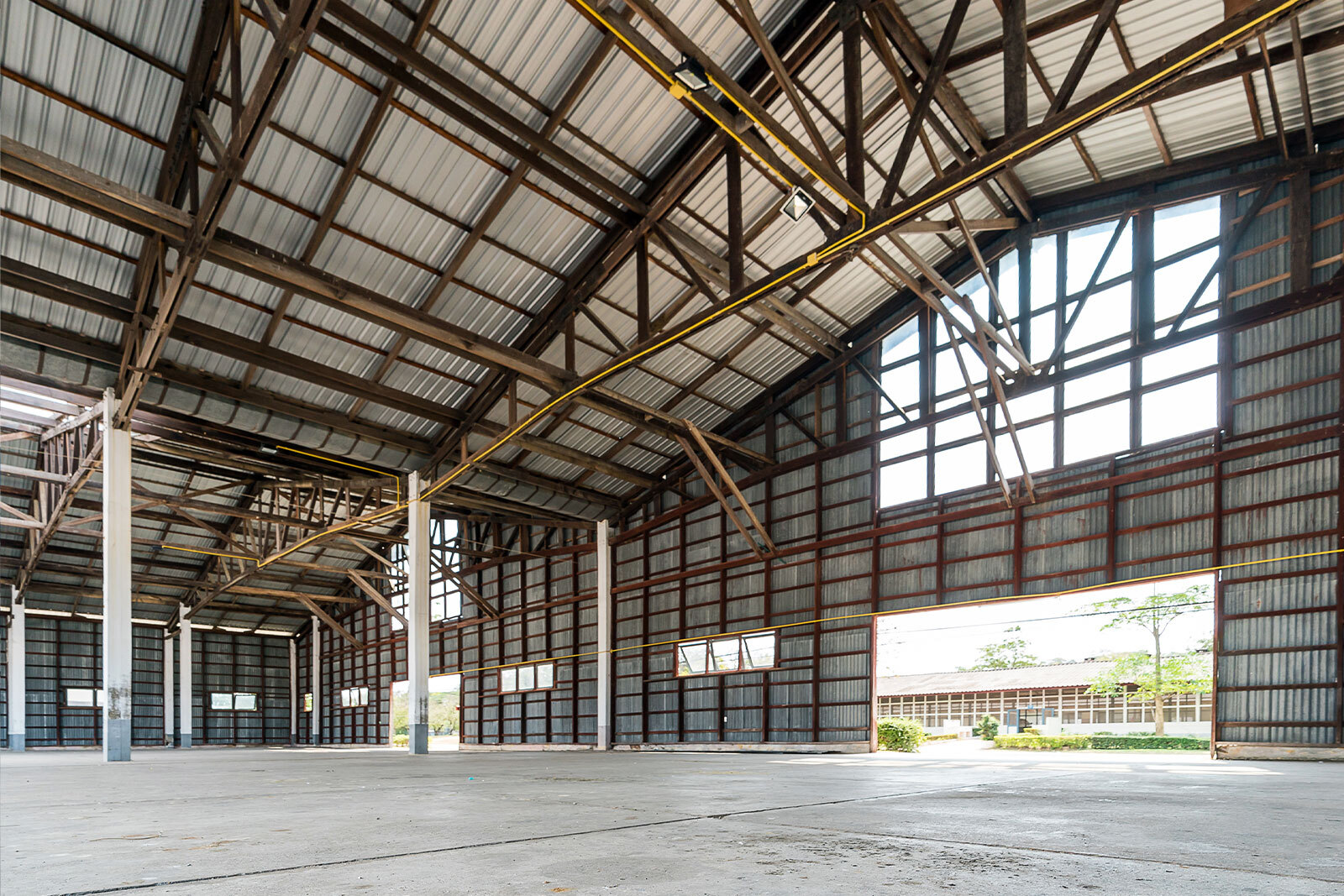 Military depot maintenance hangar