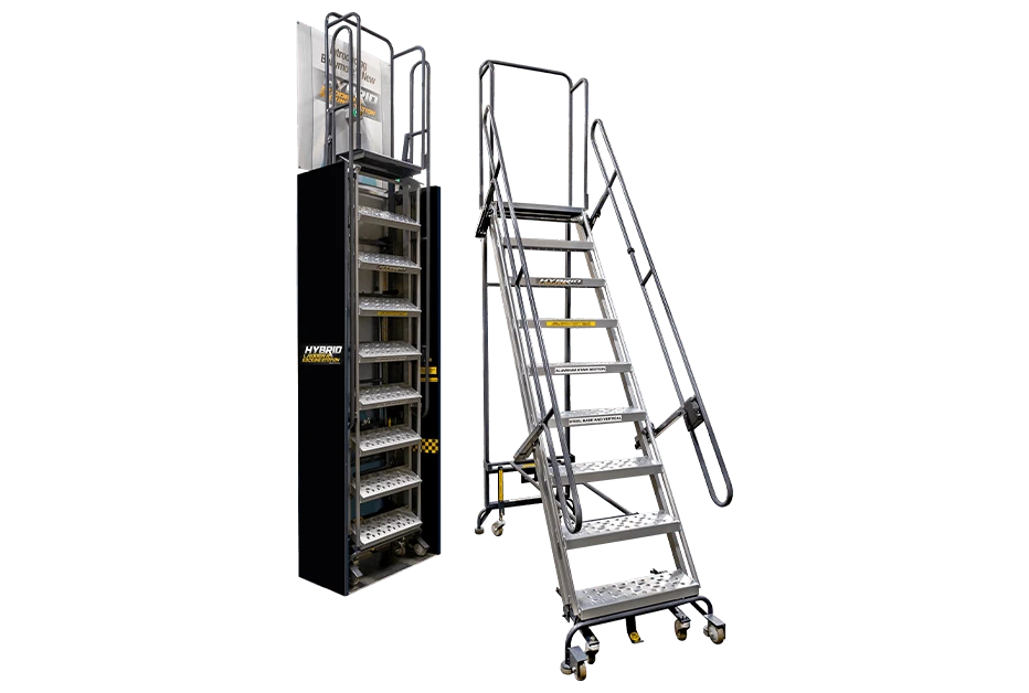Hybrid Ladder with Docking Station for SmartRack