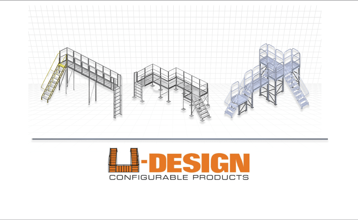 sequential diagrams of various custom work patforms