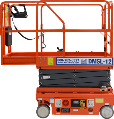 DMSL-12 - Ballymore Drivable Mini Scissor Lift 12' Platform 500 Lb