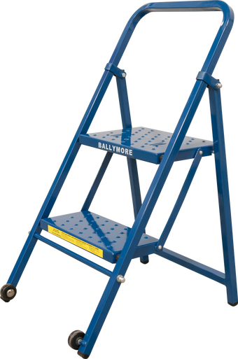Natural  Buildings「The Ladder」 美麗装丁 Thin Line Ladder, 50° Incline, 2 Step, 21 in Wide Base, 10 in Deep