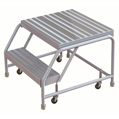 Tri-Arc WLAR002164-d4 2-step Mobile Aluminuminum Step Stool With 21 ...