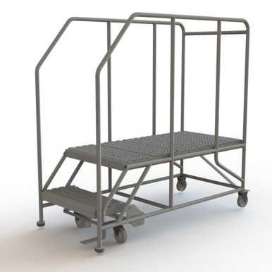 Tri-Arc Forward Descent Rolling Work Platform: 2 Steps, 20 In, 24 In ...