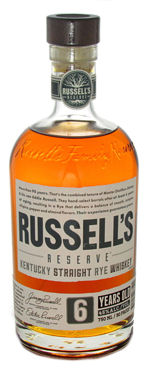 Russell's Reserve 6 Year Old, Kentucky Straight Rye Whiskey