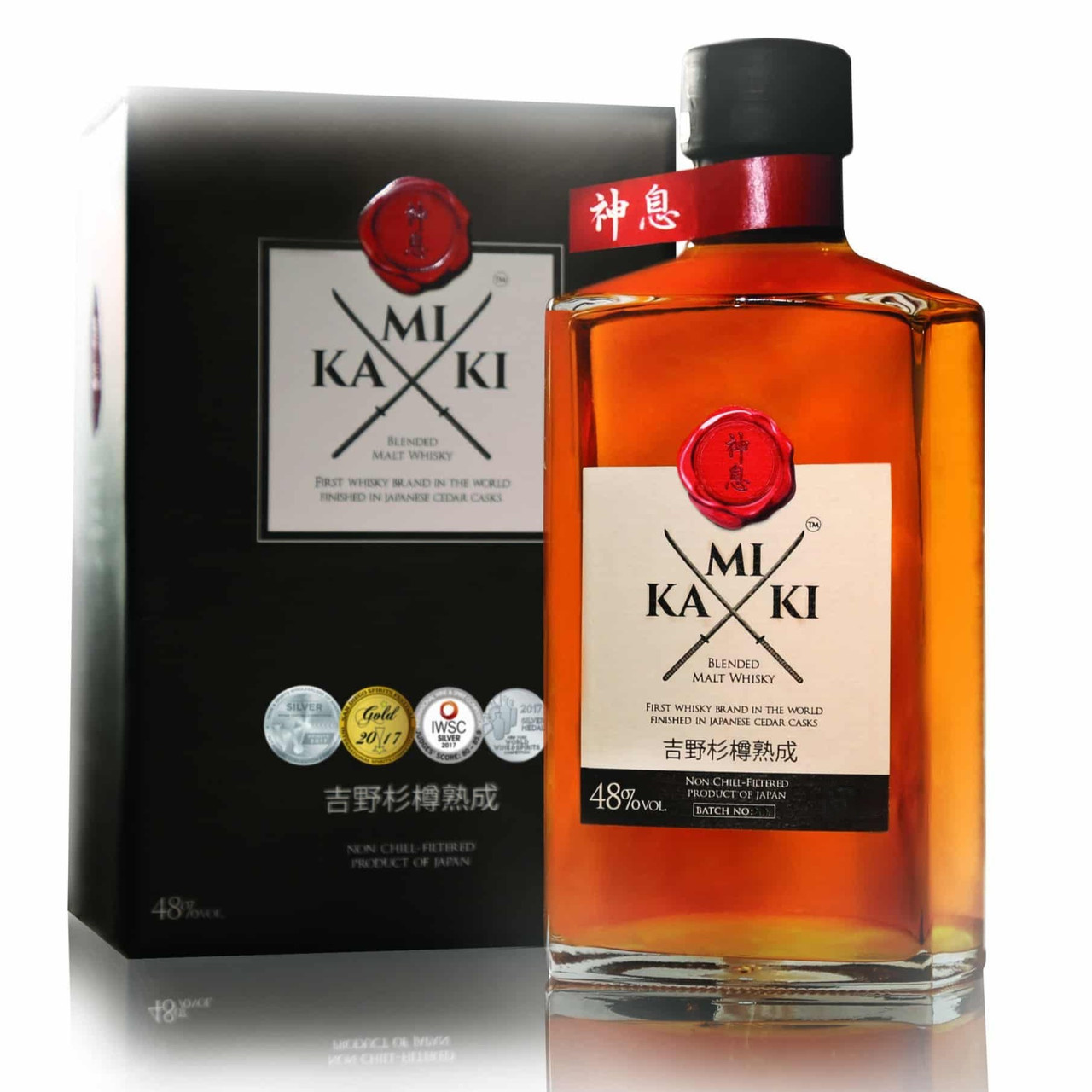 KAMIKI カミキ シングルモルト ウイスキー 化粧箱付 750ml 48度 人気 商品 通販食品・飲料・酒 - KAMIKI カミキ シングルモルト