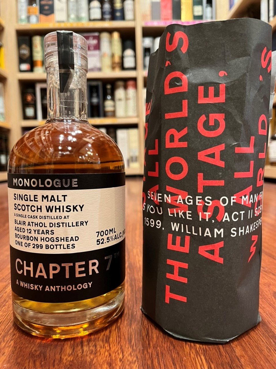 Blair Athol 12 Year Old, 2009, Bourbon Cask, by Chapter 7 Monologue 