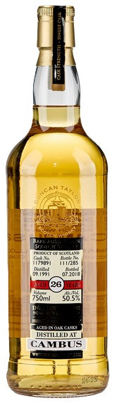Cambus 26 Year Old, 1991, Rare Auld, by Duncan Taylor