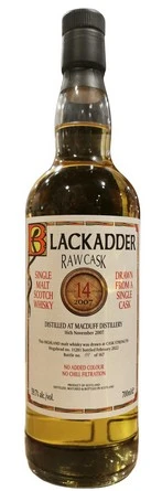 Macduff 14 Year Old, 2007, Raw Cask by Blackadder