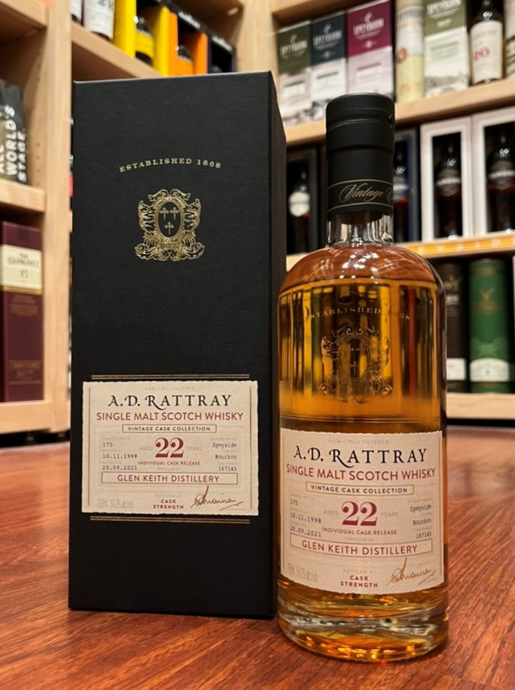 Glen Keith 22 Year Old, 1998, by A.D. Rattray - The Whisky Shop