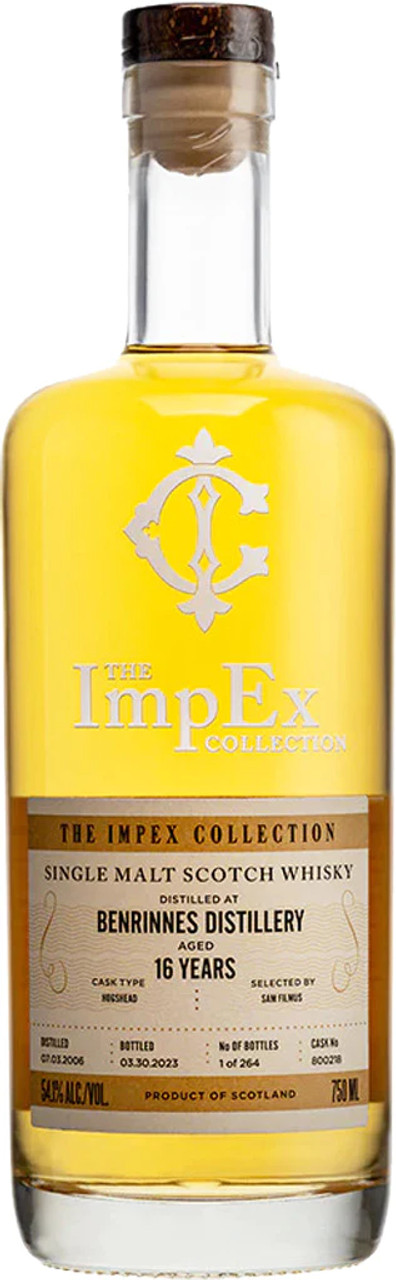 Benrinnes 16 Year Old, 2006, by ImpEx Collection