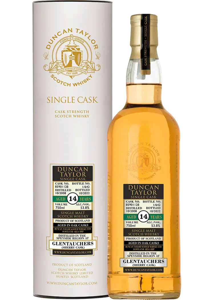 Glentauchers 14 Year Old Sherry Cask, by Duncan Taylor - The