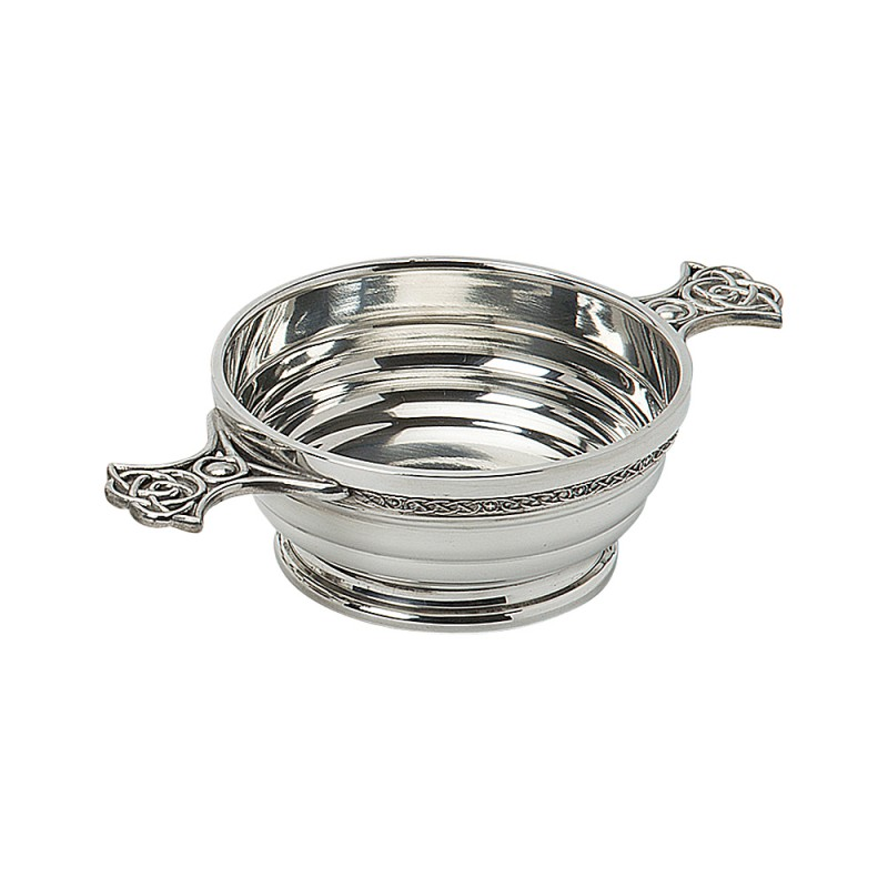 Pewter Quaich Ribbed, 3"