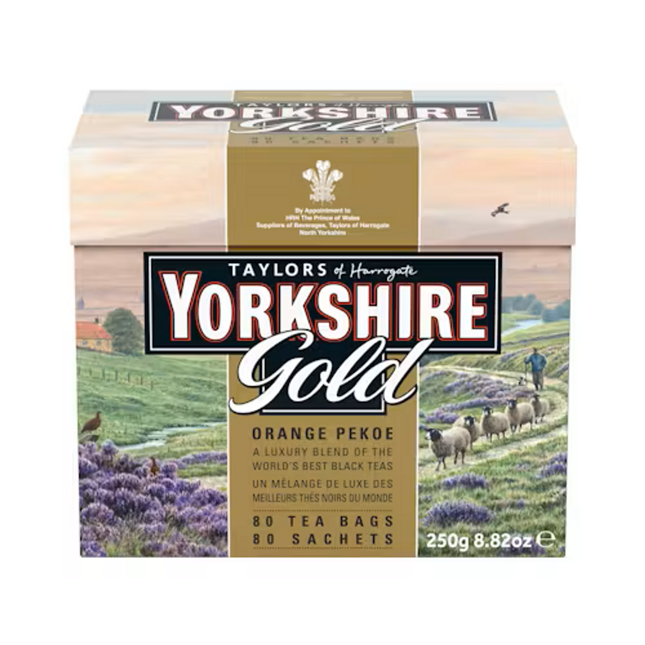 Yorkshire Tea - Gold, 80 Bags (250g Box)