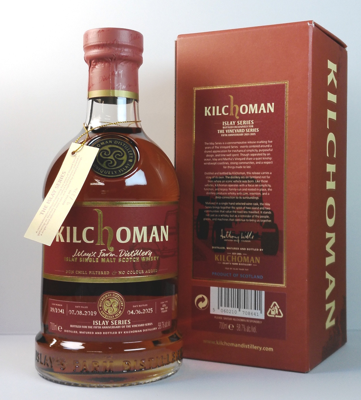 Kilchoman Islay Series, Vineyard Series Fifth Anniversary