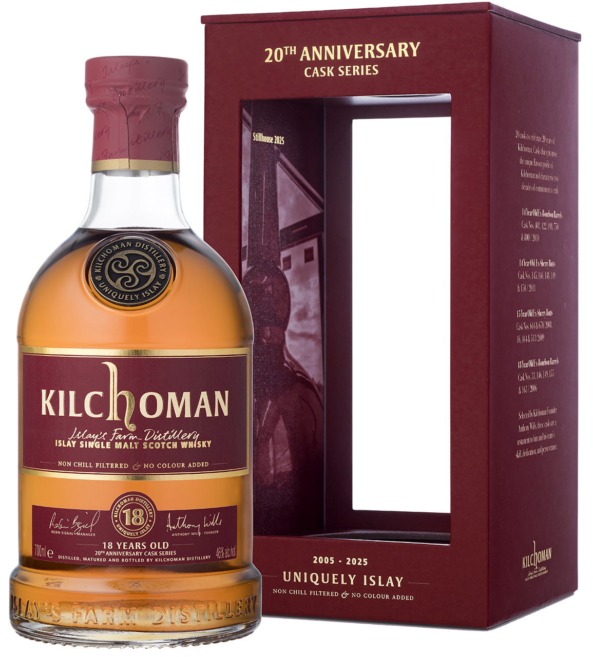 Kilchoman 18 Year Old, Ex-Bourbon, 20th Anniversary Cask Series