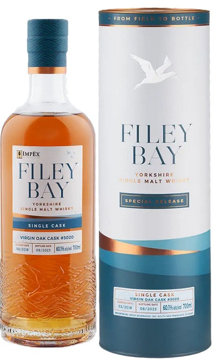 Filey Bay Virgin Oak Single Cask 3020