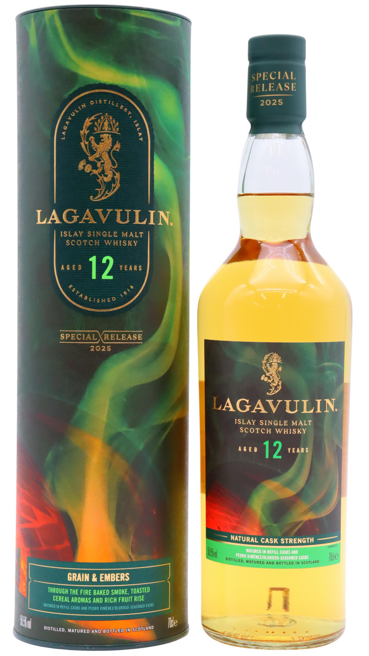 Lagavulin 12 Year Old, Grain and Embers, Special Release 2025