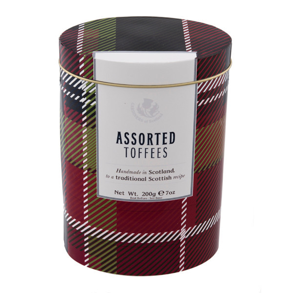 Assorted Toffees Tartan Tin