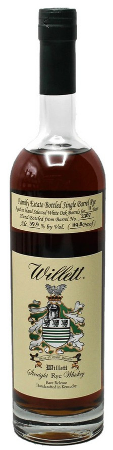 Willett Family Estate Small Batch Rye, 11 Year Old, Barrel #2367