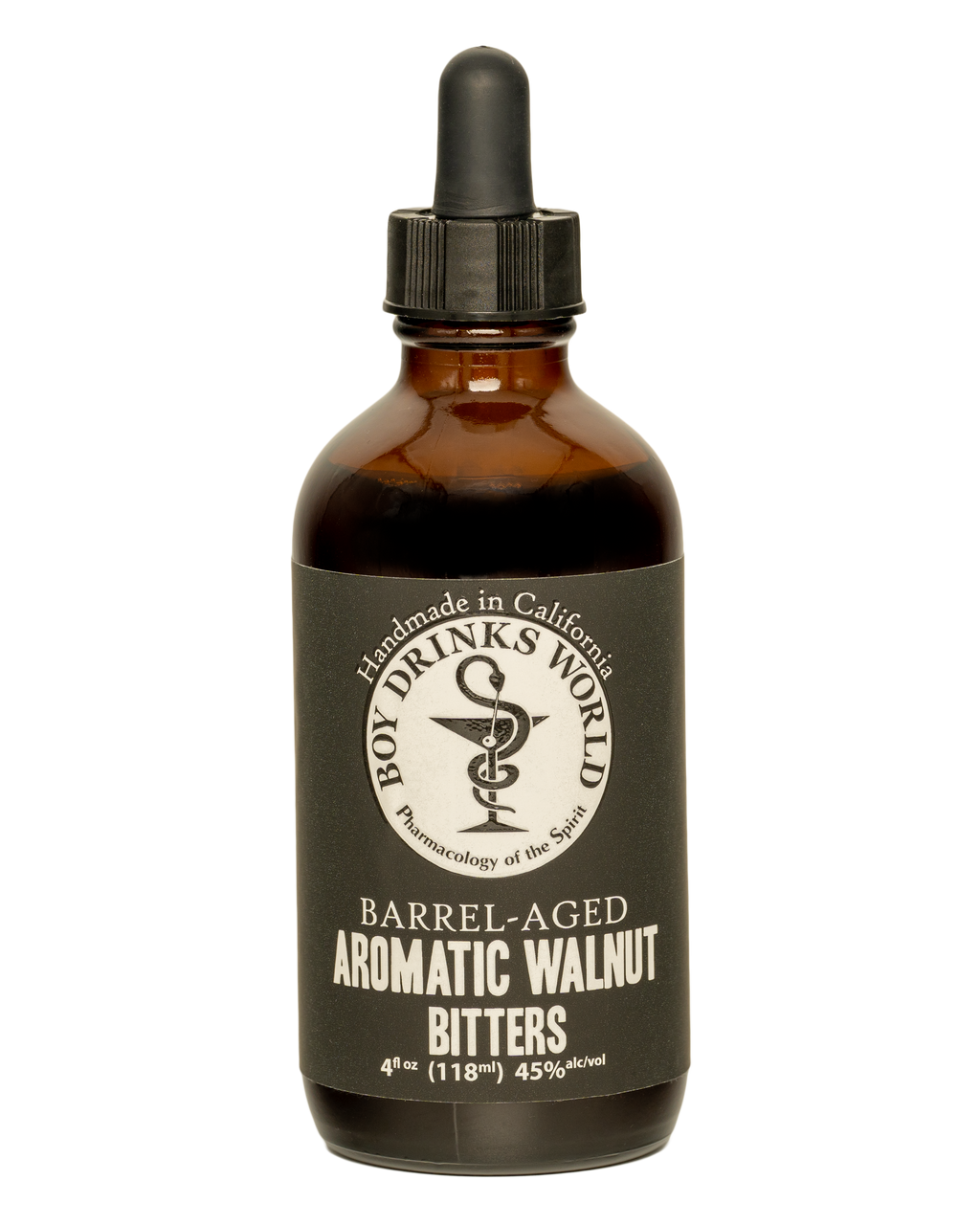 Barrel Aged Aromatic Walnut Bitters by Boy Drinks World