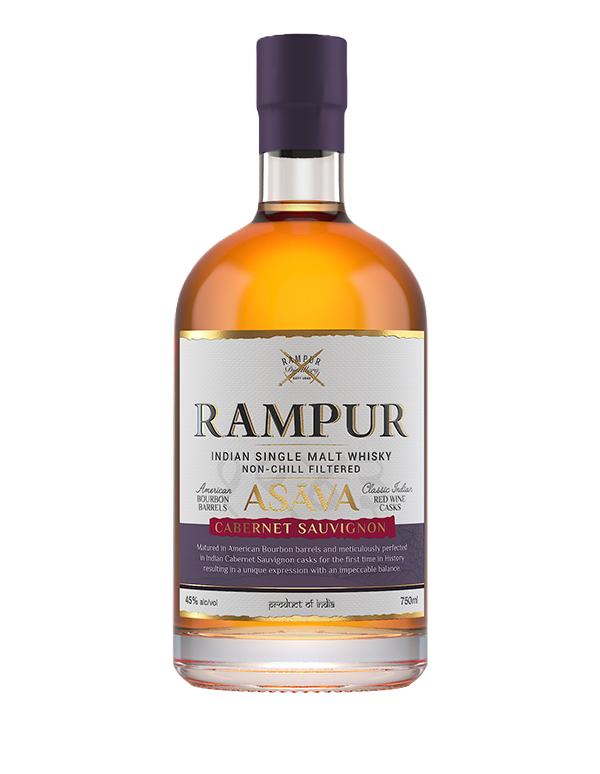 Rampur Asāva Indian Single Malt, Indian Cabernet Sauvignon Cask Finish