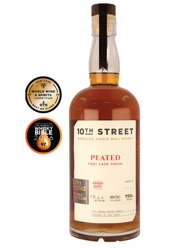 10th Street Peated Port Cask Finish Single Barrel