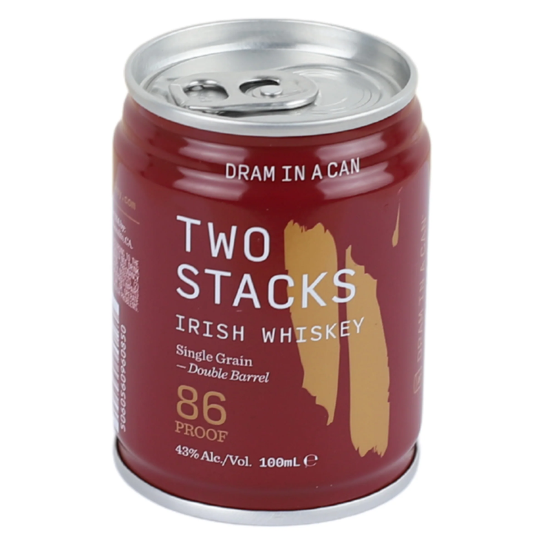 Two Stacks "Dram In A Can", Double Barrel Single Grain, 100ml (Single)