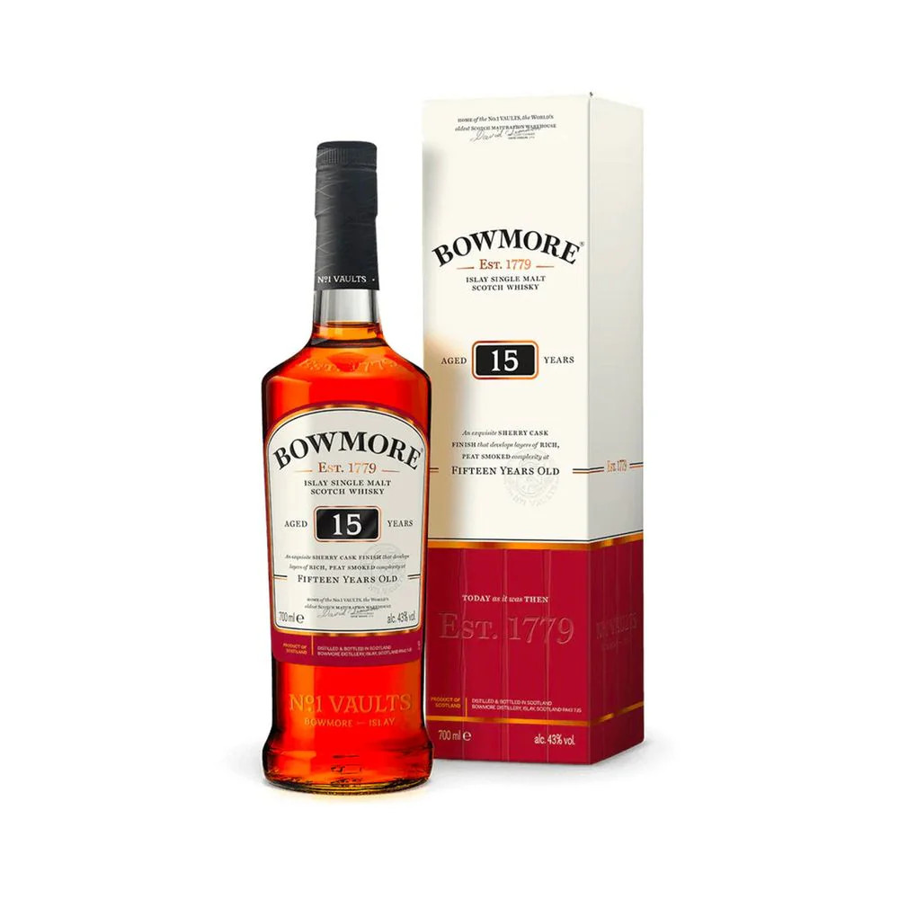 BOWMORE 15年 700ml 43% Bowmore 15 Year Old - The Whisky Shop - San Francisco