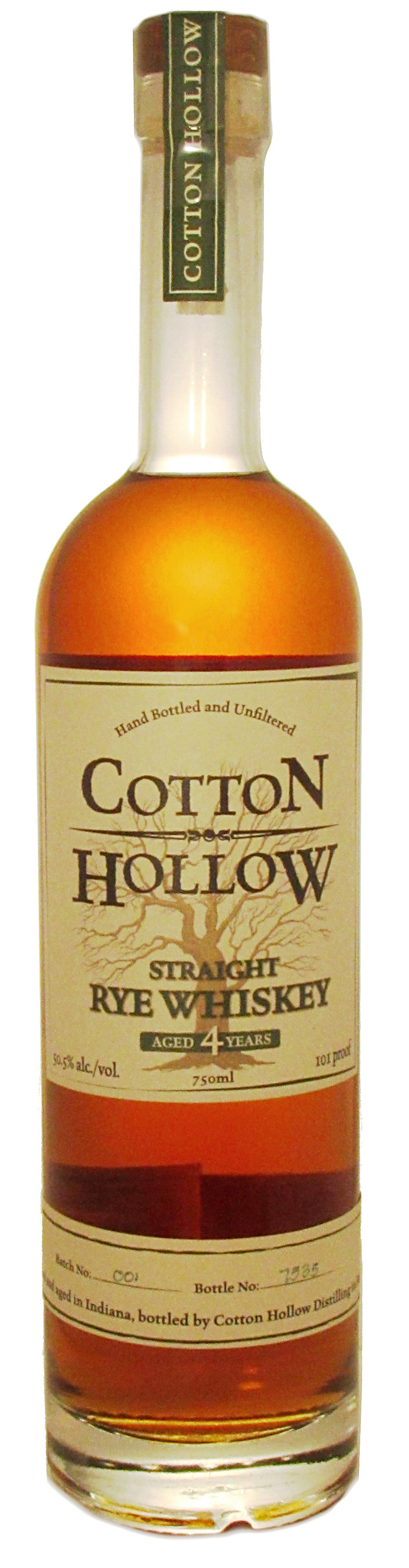 Cotton Hollow 4 Year Old, Straight Rye Whiskey The Whisky Shop San