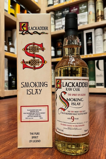 Smoking Islay 9 Year Old, Blended Malt by Blackadder