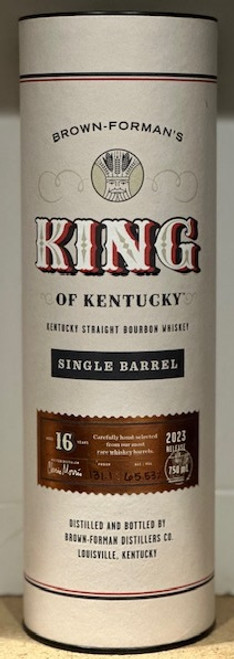 King of Kentucky 16 Year Old, Single Barrel