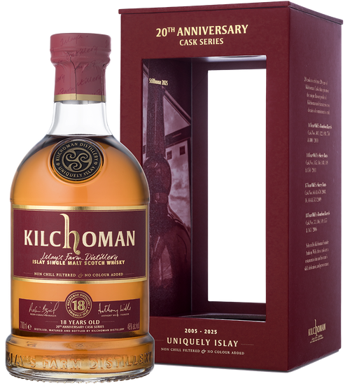 Kilchoman 18 Year Old, Ex-Bourbon, 20th Anniversary Cask Series Kilchoman 18 Year Old, Ex-Bourbon, 20th Anniversary Cask Series