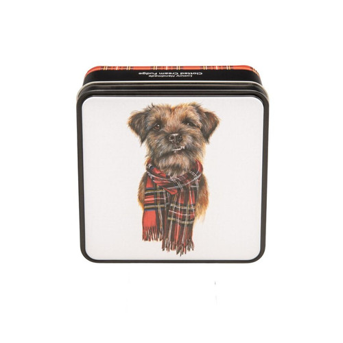"Murray The Border Terrier" Clotted Cream Fudge Tin