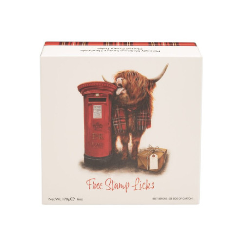 "Free Stamp Licks" Clotted Cream Fudge Box